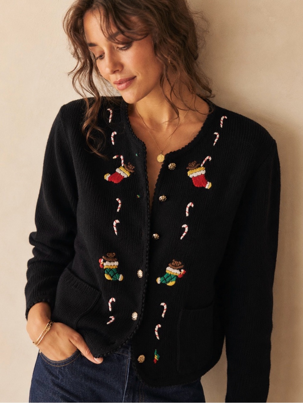 Vintage holiday cardigan